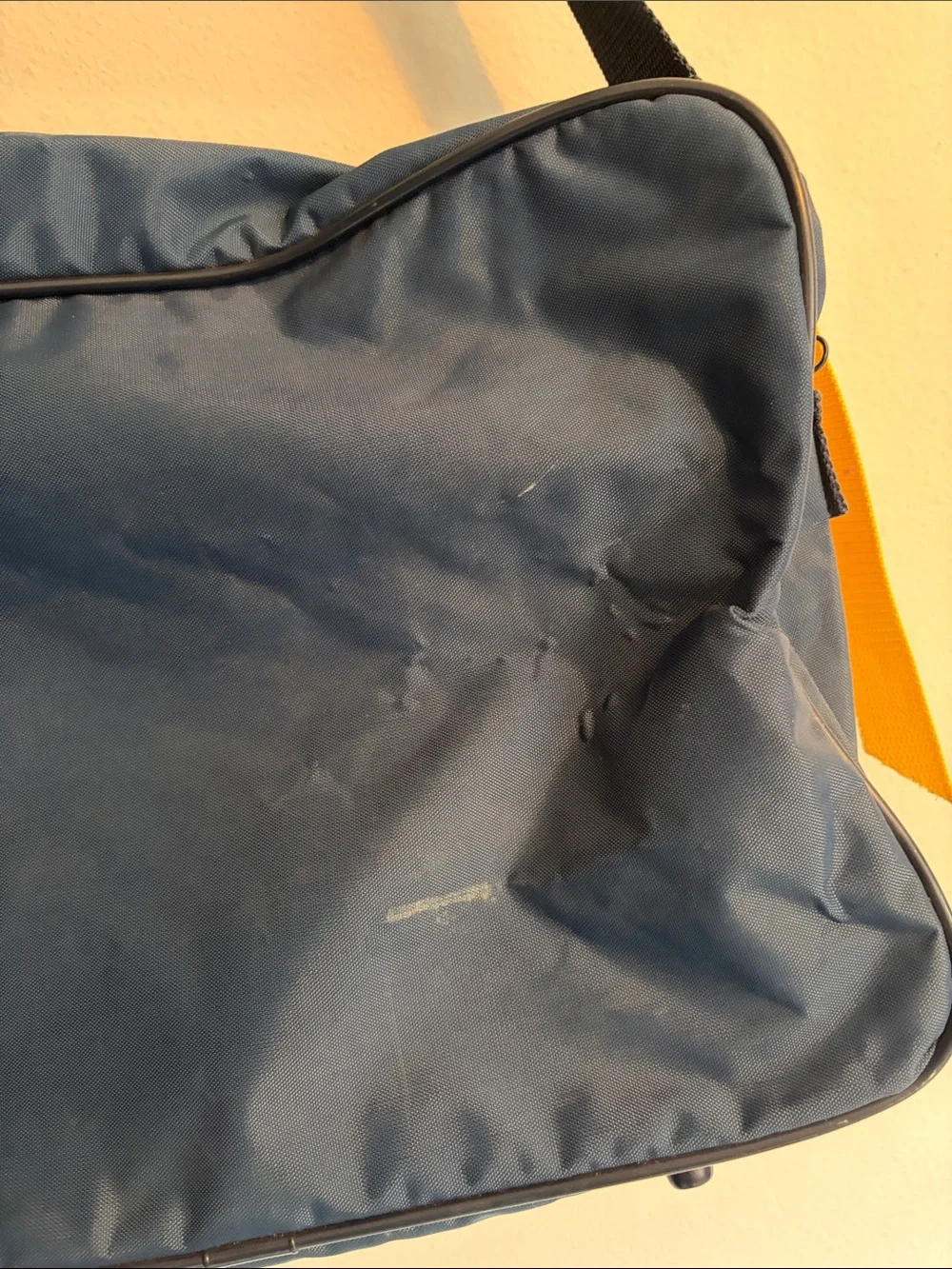 Emilio Pucci Navy and Yellow Messenger Bag